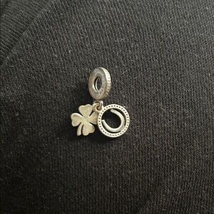 Pandora Silver Clover Charm